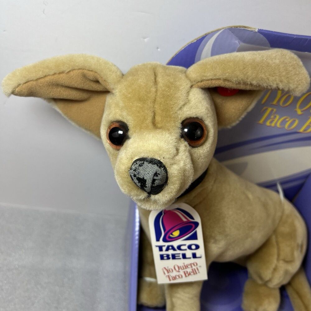 Taco Bell Plush Chihuahua Dog "Yo Quiero Taco Bell" Talking Dog 1998 Vintage NOS